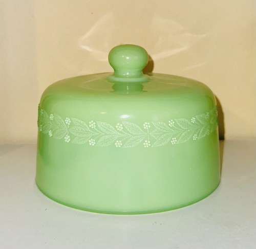 McKee Jadeite Laurel Cheese Dish Lid