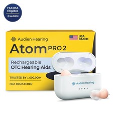 Audien Atom Pro 2 Rechargeable OTC Hearing Aid ITE - NEW FACTORY SEALED