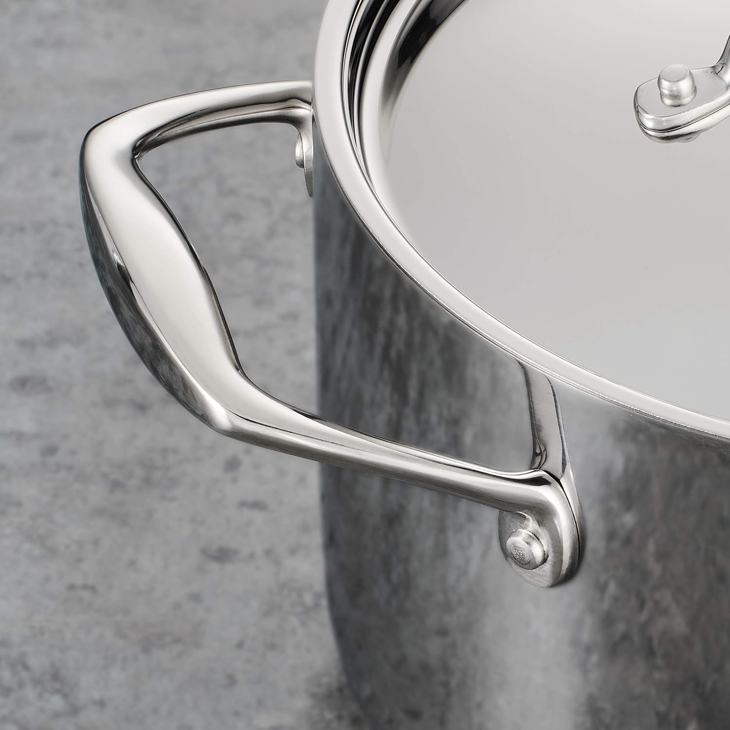 Tri-Ply Clad Stainless Steel 3-Quart Saute Pan with Lid, Induction-Ready