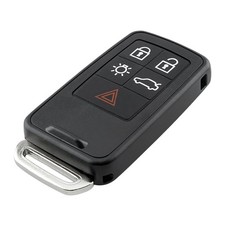 Key Fob Cover Shell Case Replacement 5 Buttons Remote Control Black