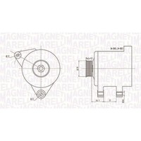 Magneti Marelli Lichtmaschine Generator 70A Passend FüR Opel Agila Astra Combo