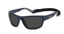 Occhiali da sole POLAROID polarizzati PLD7037/S FLL M9 60-16 Matte Blue