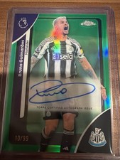 2025-26 Topps Chrome Premier League Bruno Guimaraes True Green Auto /99 #CA-BG