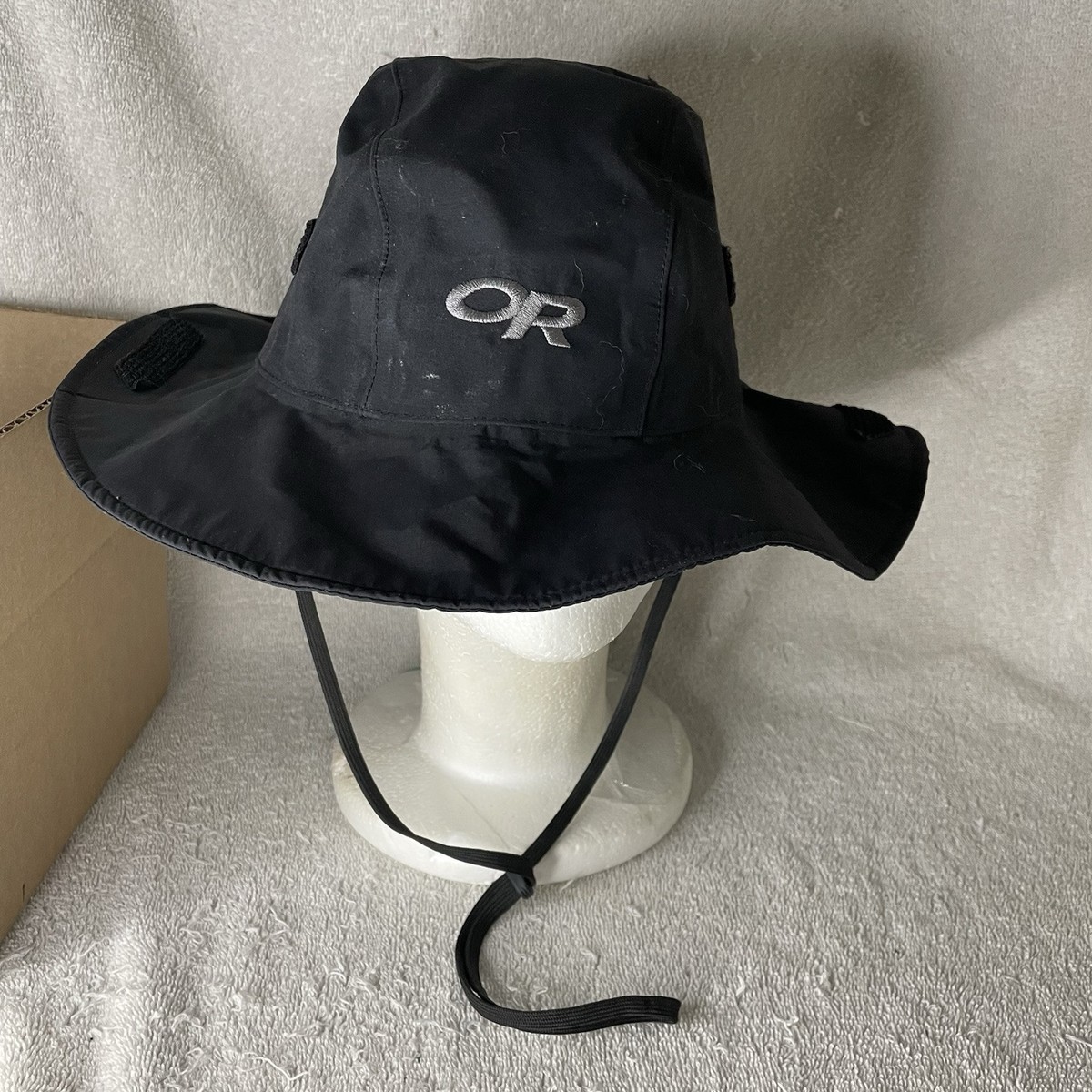 GORE TEX Seattle Sombrero Outdoor Research Hat LARGE BLACK Fishing