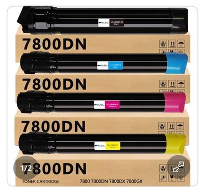 4 Pack/4colors Replacement For LCL 7800DN Phaser7800 Toner Cartridges
