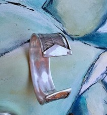 Silber Armreif Designschmuck Kunsthandwerk schwere Armspange 925 Sterling Silber