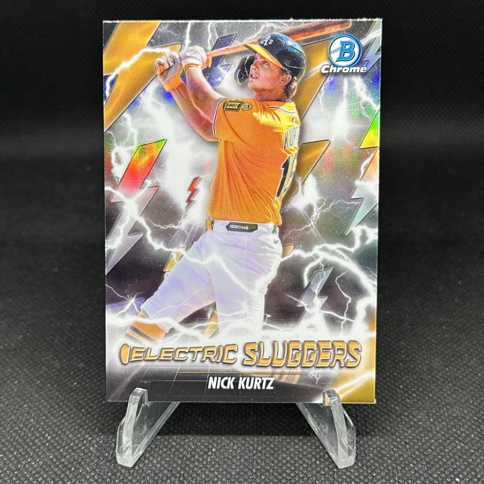 2026 Bowman Chrome Nick Kurtz Electric Sluggers #ES-22 Athletics