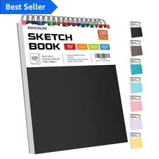 Multi-Purpose Spiral Bound Sketch Pad - Ideal for Drawing, Sketching, Writing