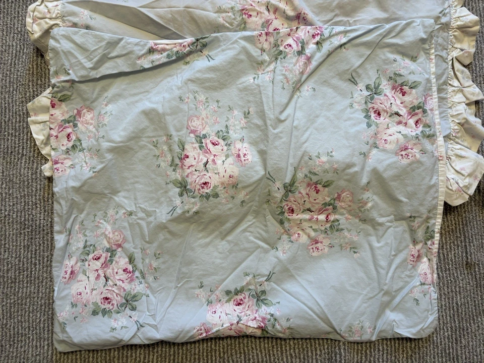 Lote de 4 fronhas Simply Shabby Chic fronhas padrão floral rosa - Imagem 2 de 4