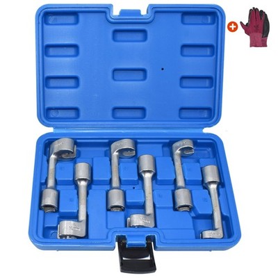1/2'' Dr Injection Line Socket Wrench Set, 6pc 12pt Diesel Fuel Line Socket Se...