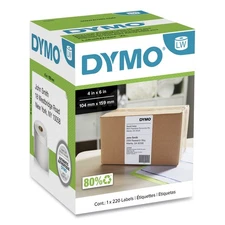 DYMO LabelWriter Shipping Labels 4 x 6 White 220 Labels/Roll 1744907
