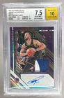 Stephen Curry 2021 Panini Recon Gold Jersey Patch Auto 7/10 BGS 7.5/10