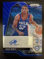 2024-25 Panini Prizm JUDAH MINTZ Rookie RC Auto Blue Wave 76ers #RSI-JMP