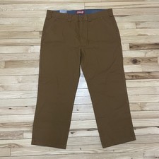 Coleman Men's Canvas Stretch Utility Work Pants Tear Resistant 40 X 30 Copper