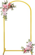 Arch Backdrop Stand 6.6FT Balloon Arch Stand Stable Gold Wedding Arch Frame M...