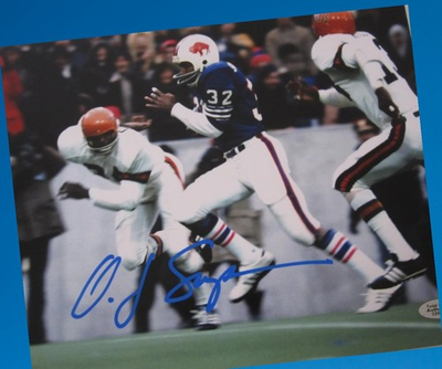 #ad O.J. OJ Simpson NFL Football Buffalo Bills Hand Signed Autographed Photo w COA $79.99