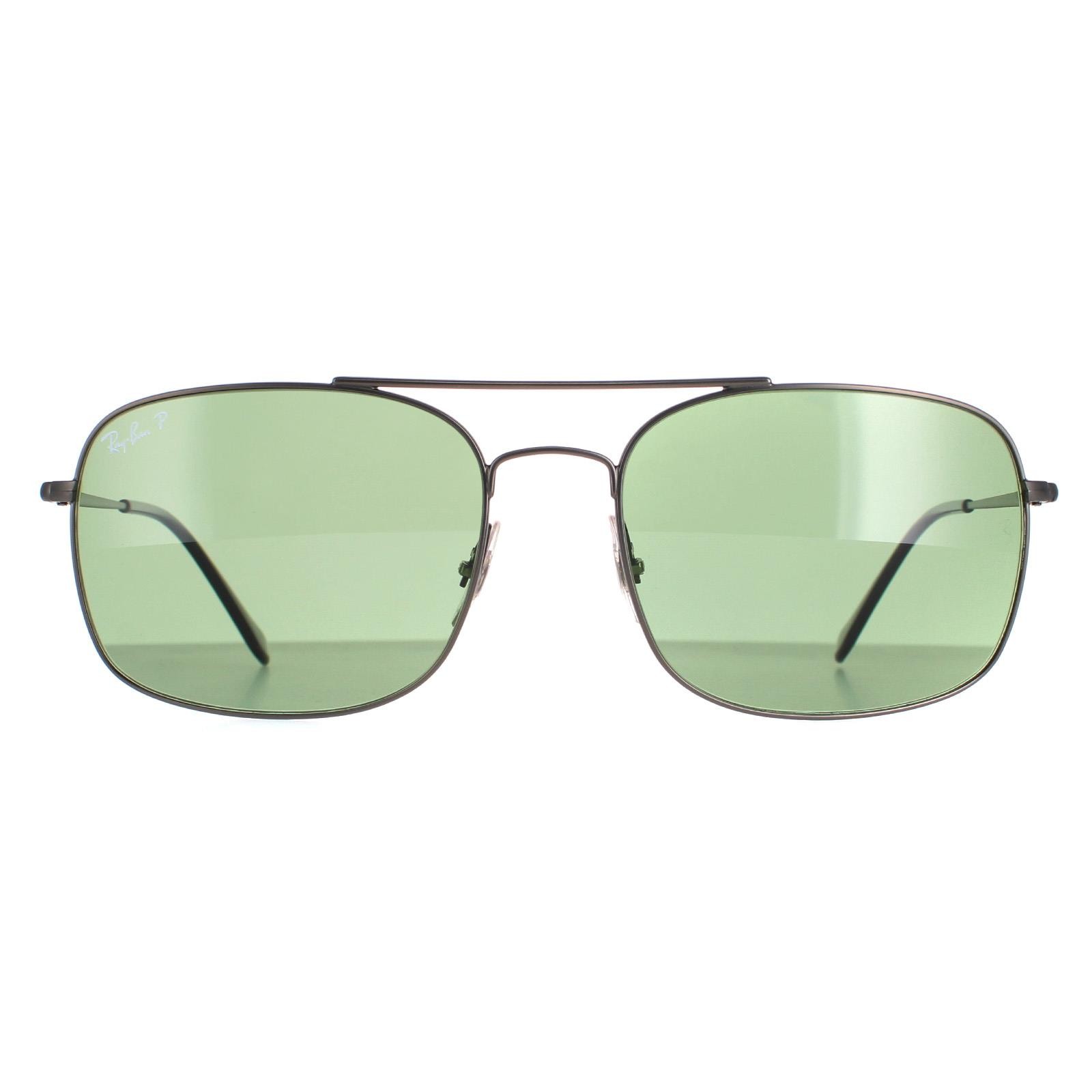 Ray-Ban Sunglasses RB3611  029/O9 Gunmetal Green Polarized
