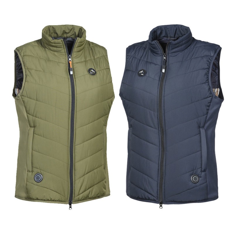 Gilet chauffant hybride femme camouflage Prohunt pour la traque en forêt