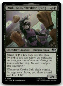 Oroku Saki, Shredder Rising #68 (Foil) Teenage Mutant Ninja Turtles MTG