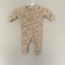 Rylee + Cru - Organic Jersey Long John - North Pole - Warm Grey/Tan