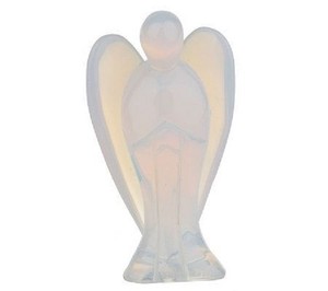 QVC Lee Sands Carved Glass Angel Figurine