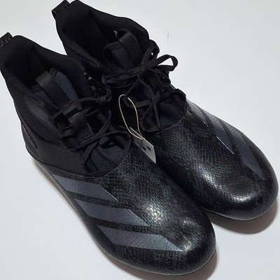 adidas M10.5/W11.5adizero Chaos Exotic Speed Mid Lineman Football Cleats, Black