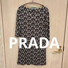 USED PRADA 3/4 SLEEVE DRESS, HIGH QUALITY, TUNIC, DRY CLEANED GOOD