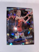 2025 Panini Prizm WNBA Lucy Olsen Rookie Cracked Ice #104 Mystics