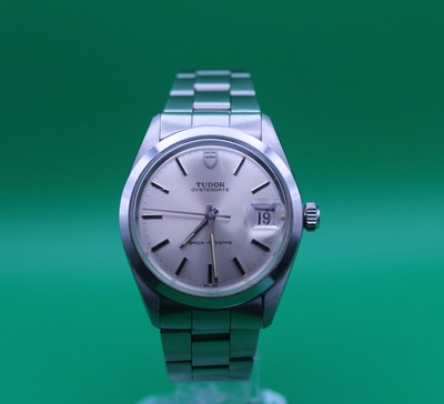 Rare Vintage Tudor Oysterdate with Rolex Case, Crown, Case Back