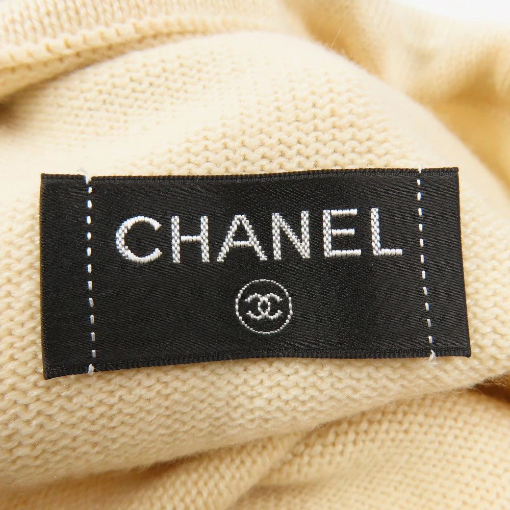 CHANEL Drawstring Bag Coco Mark 100 Cashmere Hand… - image 8