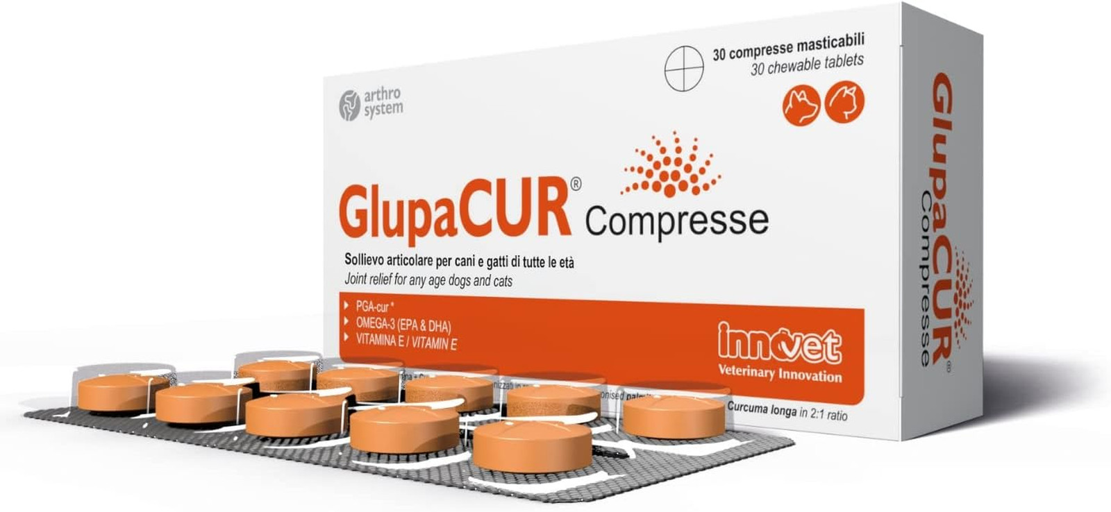 Glupacur Innovet 30/200 cpr: Supporto Articolare Scientifico Cani Gatti