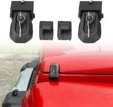 Hood Lock Latch Anti-Theft Catch for Jeep Wrangler JL  Gladiator JT 2018-2025