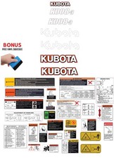 Fits KUBOTA K008-3 Decal Kit MINI EXCAVATOR / safety decals /3M VINYL