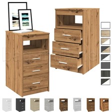 Sideboard mit 3 Schubladen Kommode Beistellschrank Anrichte Nachttisch 40x50x76