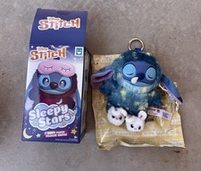 Disney Stitch Sleepy Stars Vinyl Plush Stuffed Toy Key Chain Sleeping Slippers
