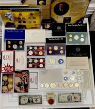 🔥🔥US SILVER COIN & CURRENCY ESTATE SALE, 90/40% SILVER, PROOFS, RED $2, GOLD