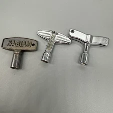 Lot of 3 drum keys Remo Sabian K LOOK