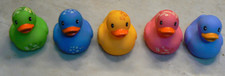 Infantino Rubber Ducks Lot Of 5 Variety Ducky Bath Toys Baby Toddler Jeep used