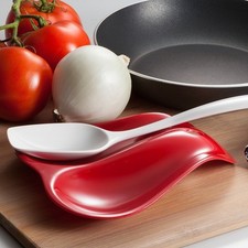 Hutzler Twin Double Melamine Spoon Rest - Holds 2 Large Spoons - 10 Colors