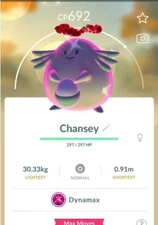Pokémon Shiny Dynamax Chansey - PTCs - Read Description