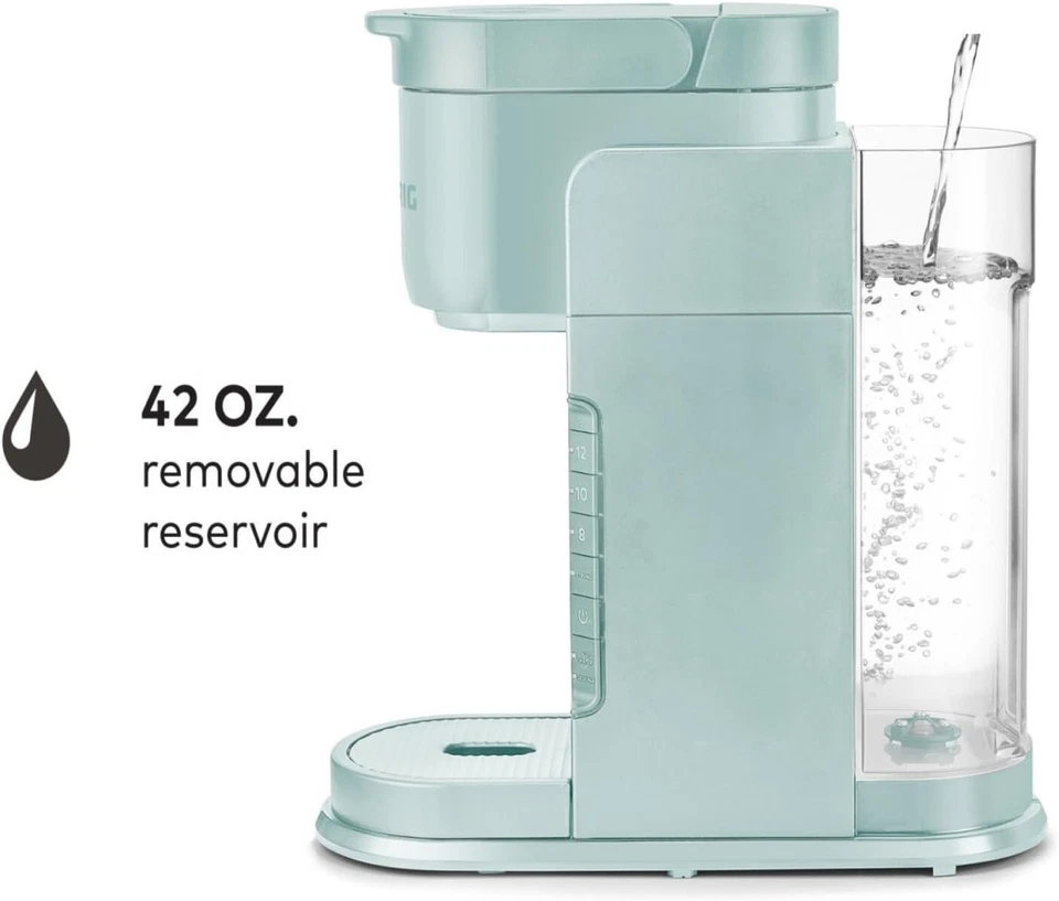 Single Serve K-Cup Coffee Maker 3 Brew Sizes Strong Button 42oz Reservoir Mint - Image 3 of 4