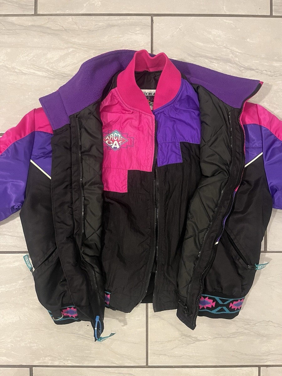 Vintage 90s Arctic Cat Snowmobile Western Aztec 2 For 1 Racing