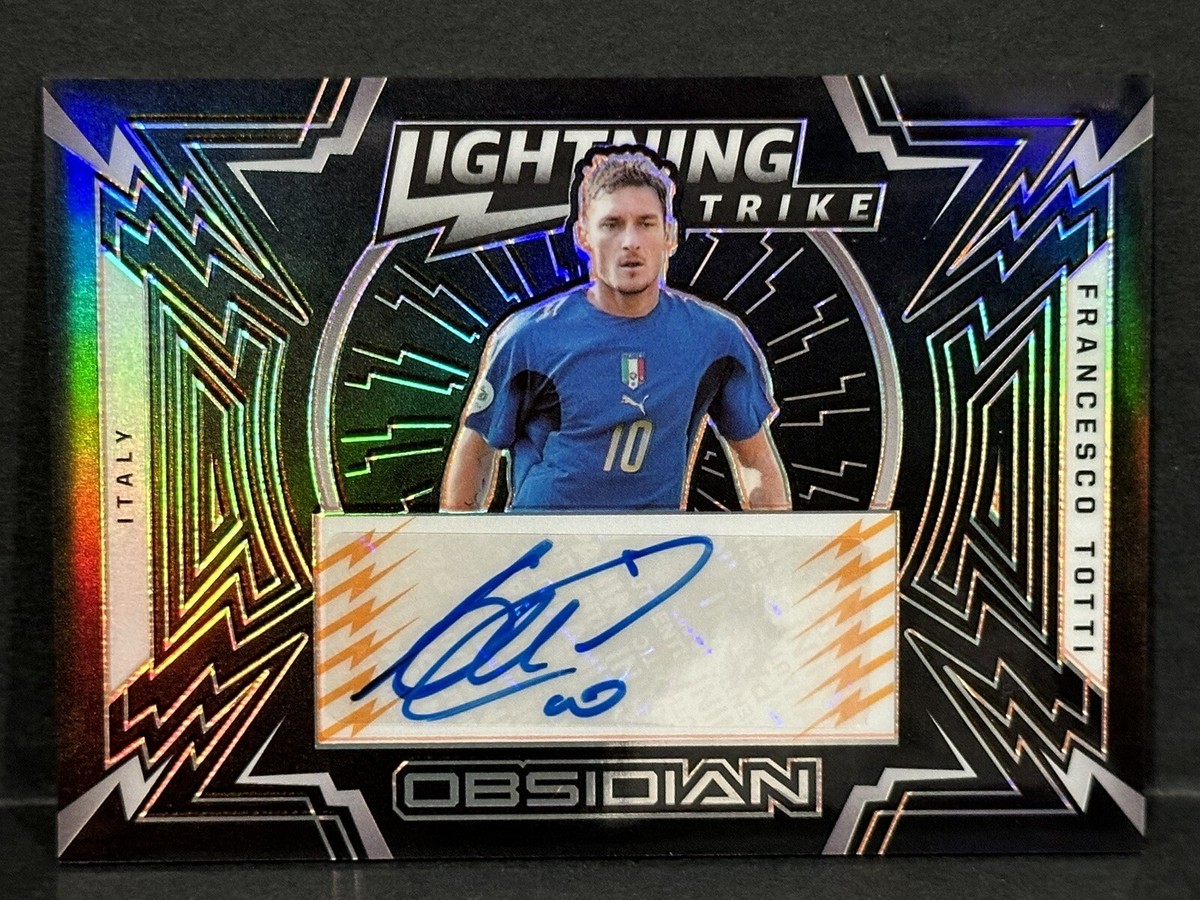 2021-22 Panini Obsidian Lightning Strike Auto Francesco Totti 