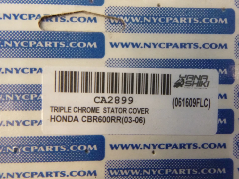 Cubierta del estator 03-06 Honda CBR 600 RR EE. UU. Cromo CNC Billet Aluminio Grabado Foto 3 de 3