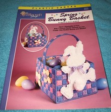 The Needlecraft Shop Plastic Canvas Springtime Bunny Basket