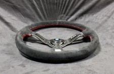 Nardi 350mm 14 Suede Leathercarbon Fiber Deep Cone 5cm Sport Steering Wheel