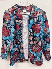 Vintage Floral Blazer Jacket Size Women s Size Medium