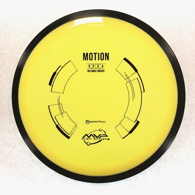 NEW DISC GOLF MVP NEUTRON MOTION DISTANCE DRIVER 173g YELLOW OVERSTABLE