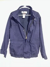 Bulwark FR 2112 Jacket Mens Med Navy HEAVY DUTY Coat Jacket