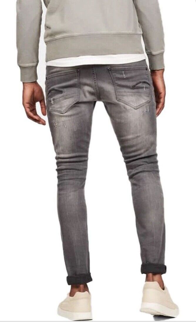 Bevestigen Valkuilen Rijp G-Star Raw Revend Skinny Light Aged Destroy Super Stretch Gray jeans SZ:31  - 32 | eBay